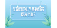 在陕西企业不签劳动合同怎么办？
